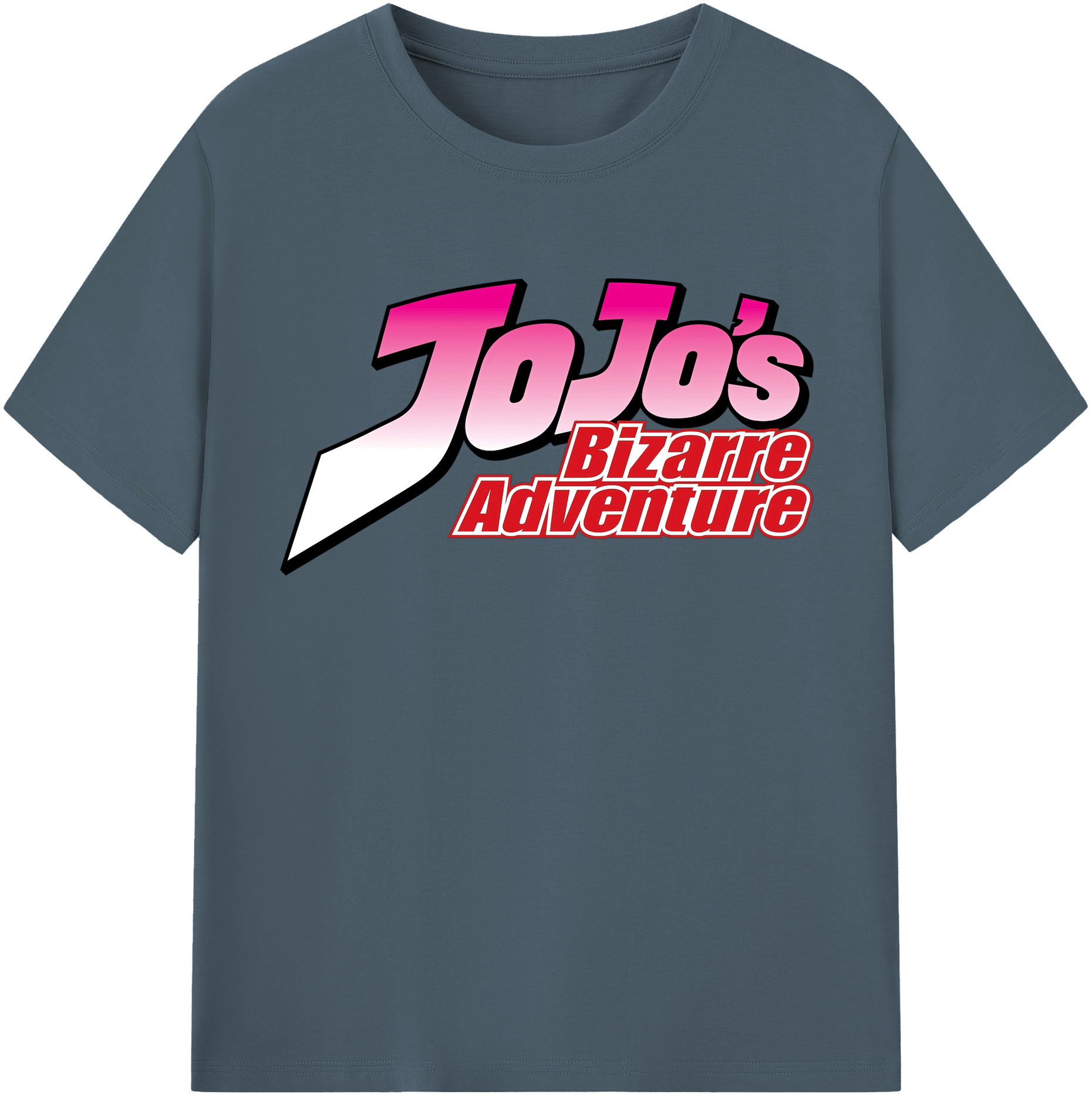 （画像用） ジョジョの奇妙な冒険 JoJo's Bizarre Adventure 綿100％半袖Tシャツ（フロントプリント）